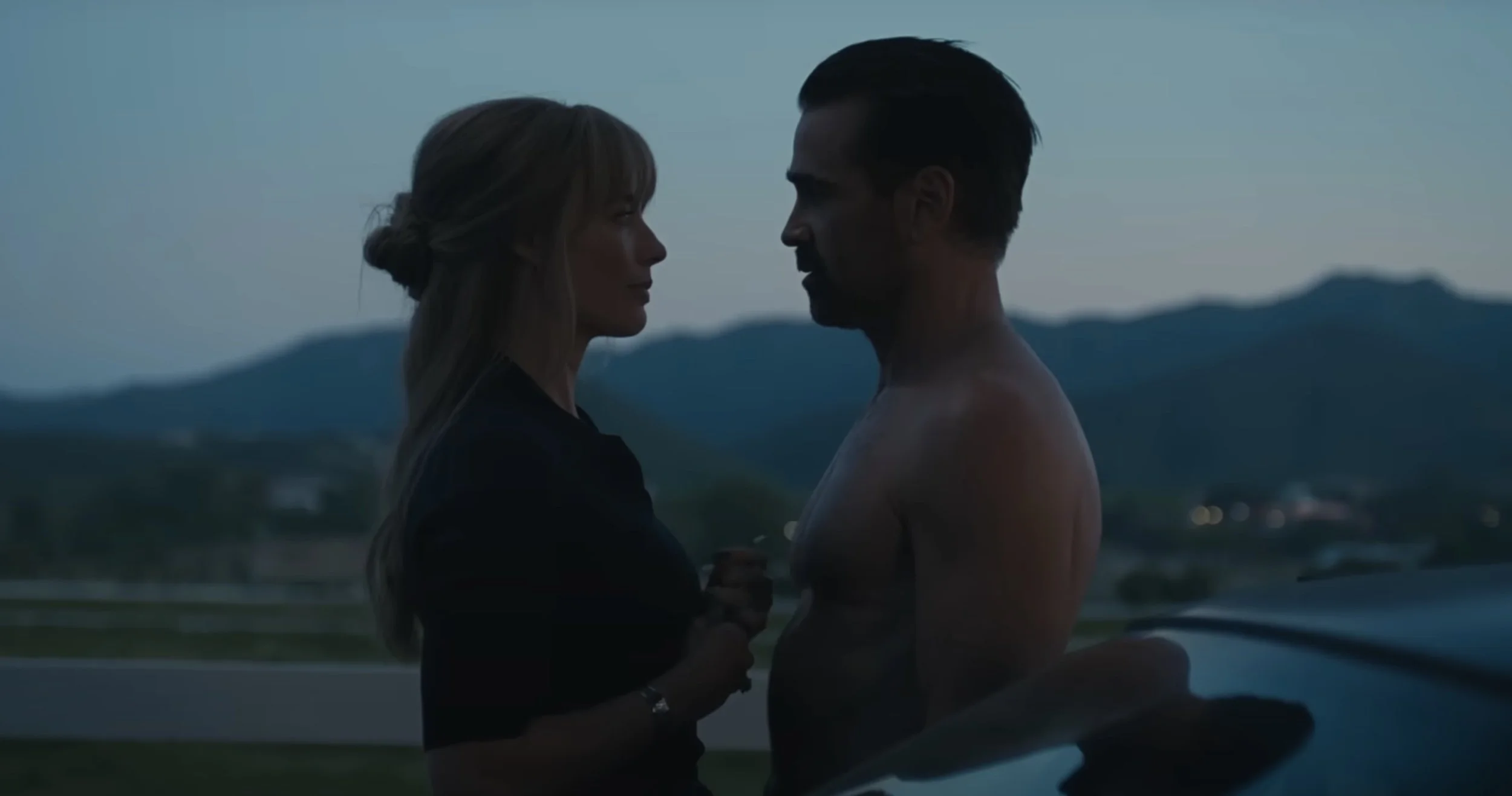 Wonderful new trailer for Margot Robbie and a great bold trip by Colin Farrell